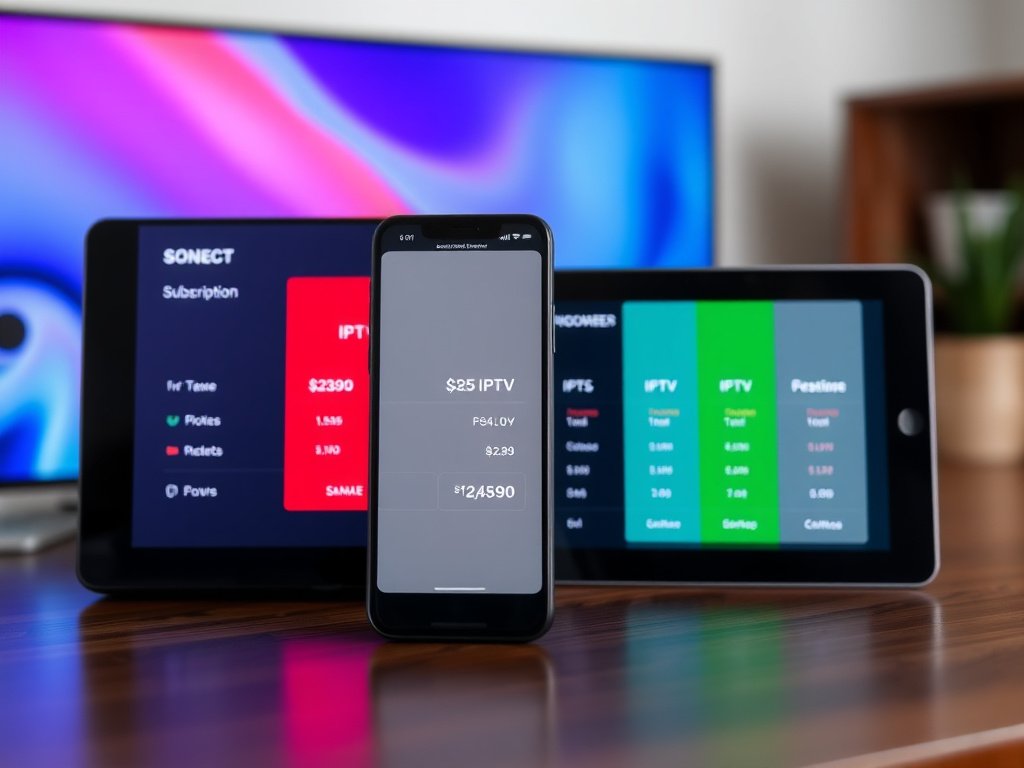 Comparaison des tarifs abonnement IPTV France sur smartphone et tablette